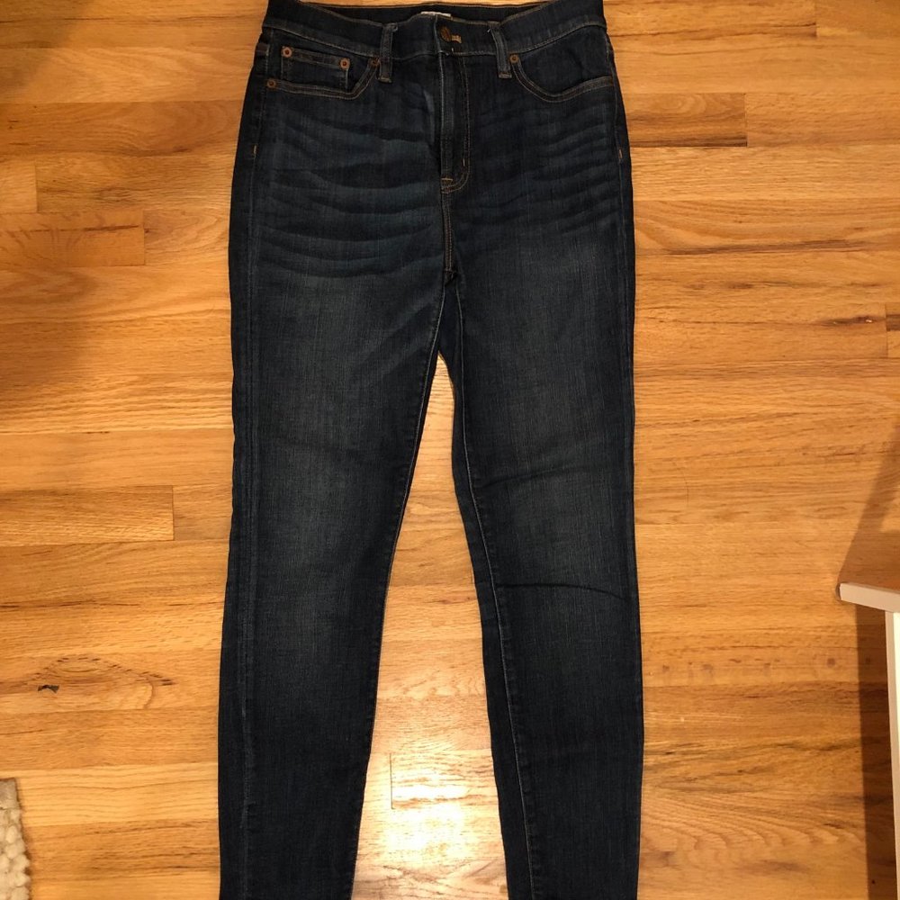 J Crew skinny jean, 10" rise, 28" inseam